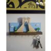 Decorative & Handcrafted Wall Key Holder with Azadi Tower Design