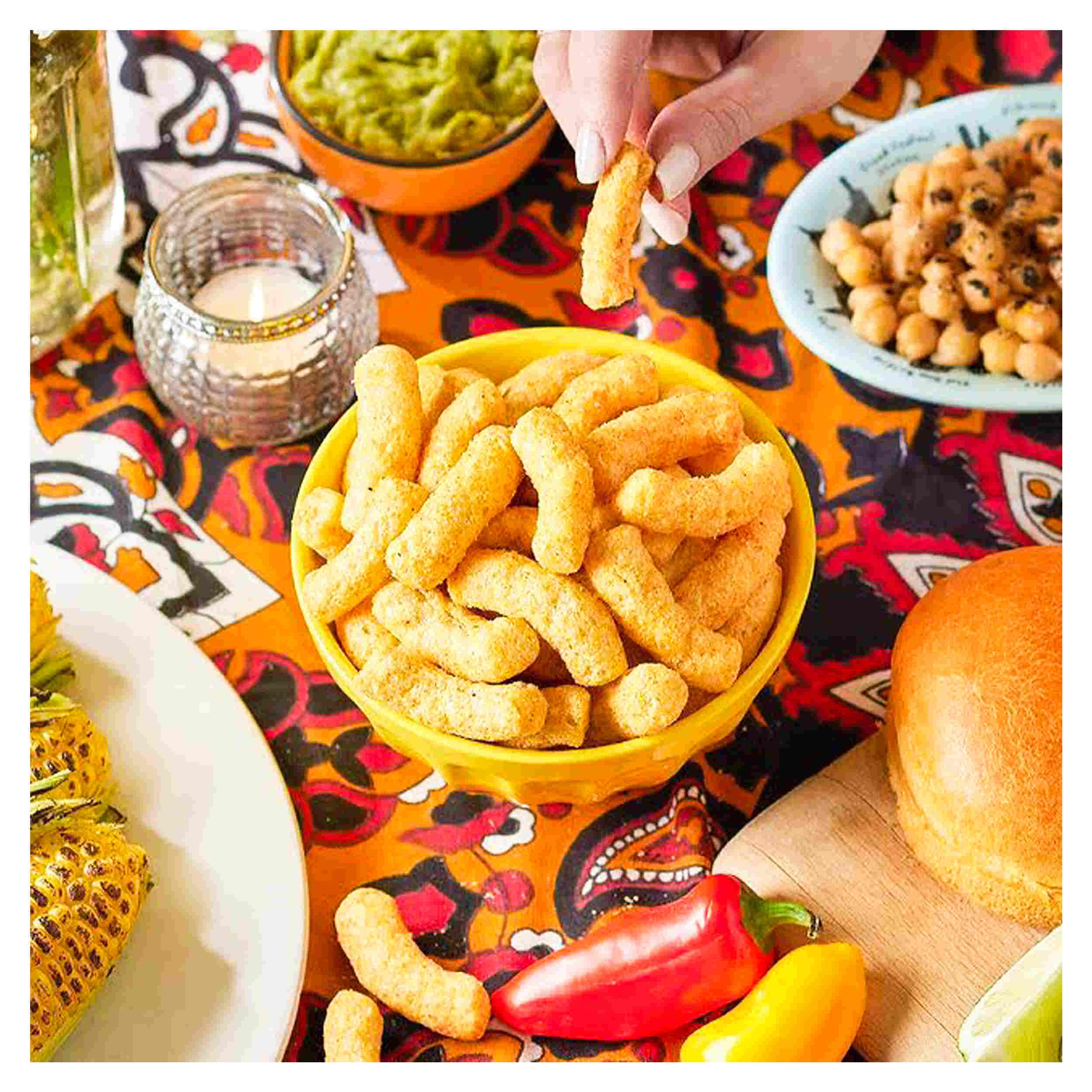 Iranian Sooyegh – Legume Puff Snack with Onion & Parsley Flavor, 50 gr (15x)