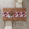 Printed Table Runner with Velvet Floral