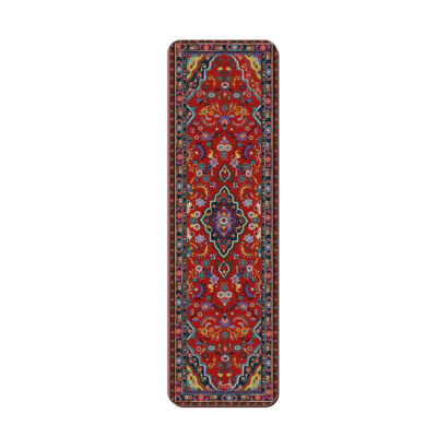 Artistic Persian Inspired Wooden Bookmark with Carpet Design