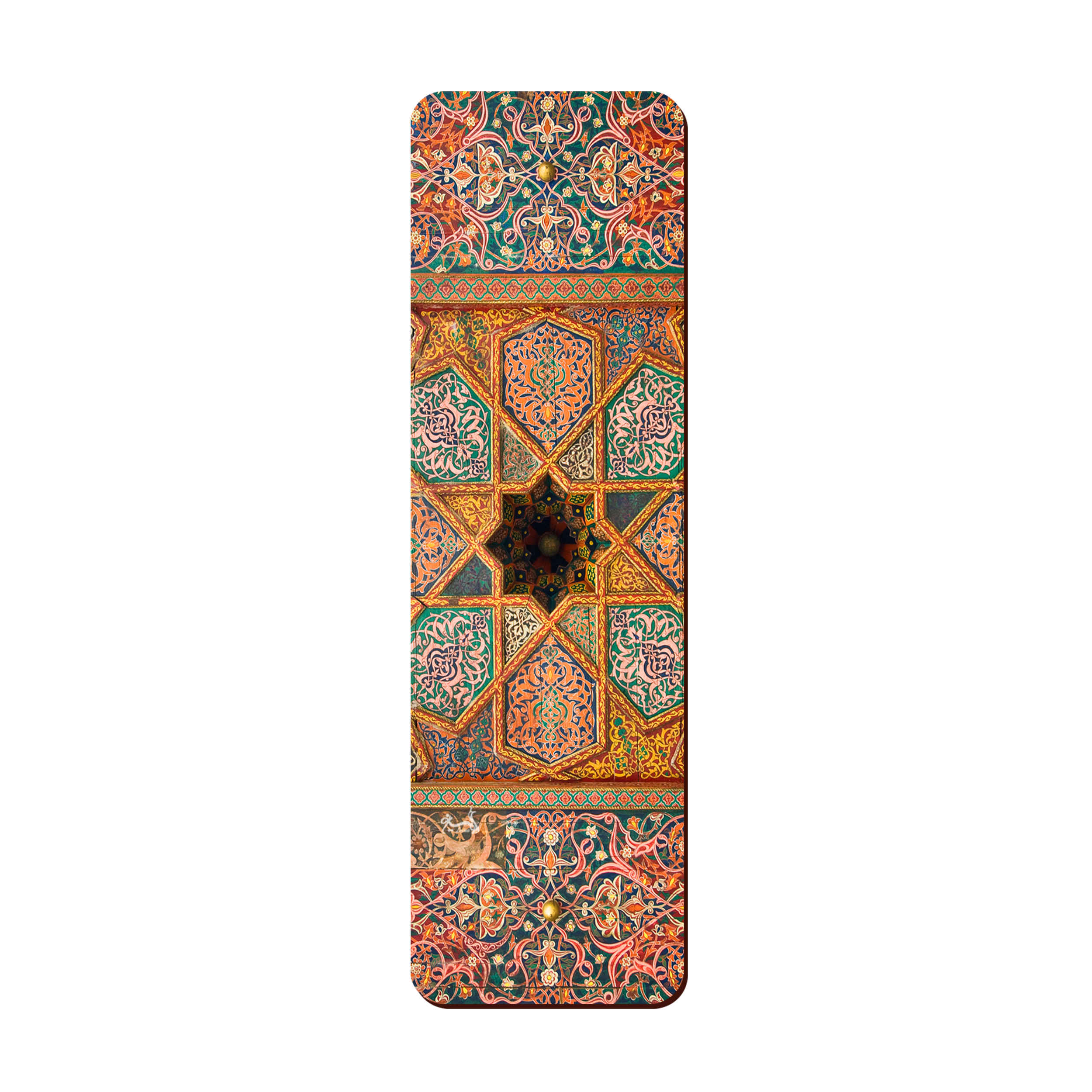 Artistic Persian Inspired Wooden Bookmark Traditional Design