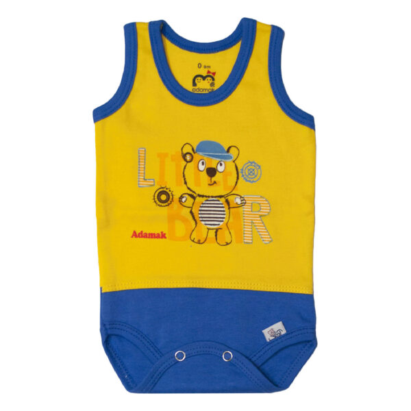 Sleeveless Bodysuit for Babies Model Little Bear