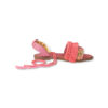 Sling Back Flat Sandals with Boho Design Handcrafted