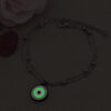 Steel Cheshm Nazar Layered Anklet Model Phosphorescent