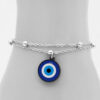 Steel Cheshm Nazar Layered Anklet Model Phosphorescent