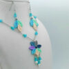 Steel Jewelry Set for Women Handcrafted Model Flower