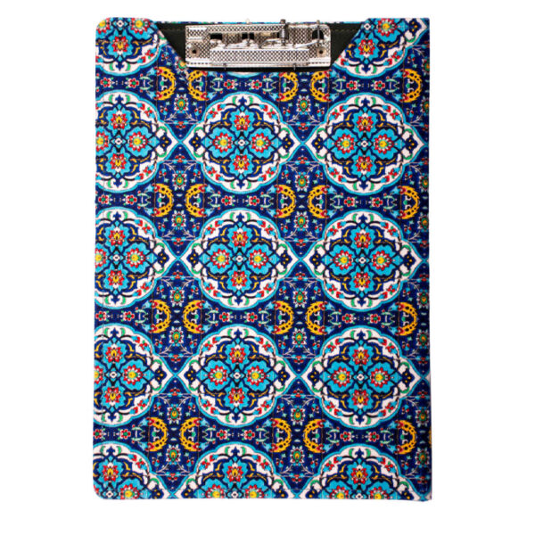 Traditional Clipboard Tile Design Model Fabric with Pocket