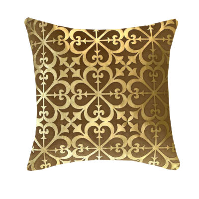 Velvet Cushion Cover with Faux Leather – Eslimi Design (Set of 2)