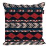 Ethnic Velvet Cushion Cover - Geometric Printed Design (Set of 2)