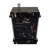 Waste Basket & Tissue Box Cover Set Marble Design
