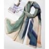 Women's Shawl with Watercolor Print Design
