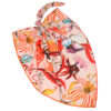 Women's Cotton Scarf - Blue Floral Design
