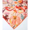 Women's Cotton Scarf - Blue Floral Design