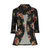 Women's Skirt Suit Set Two Piece with Floral Design