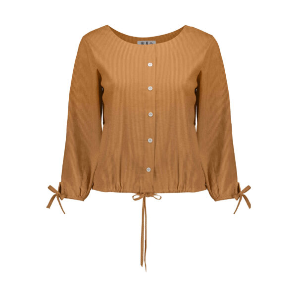 Women's Three Quarter Sleeve Blouse in Goldenrod