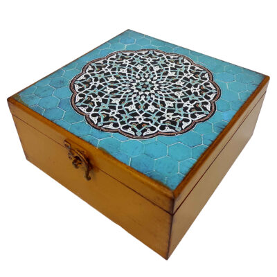 Wooden Candy Box Handcrafted with Mandala Design