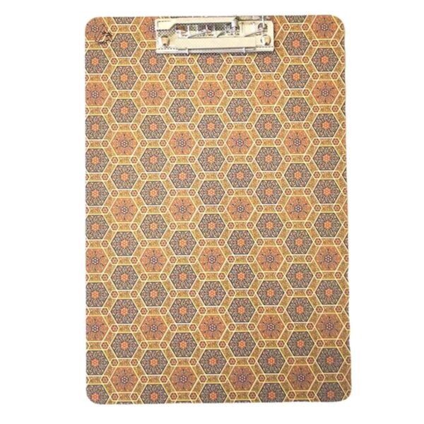 Wooden Clipboard Inspired by Khatam Kari Design