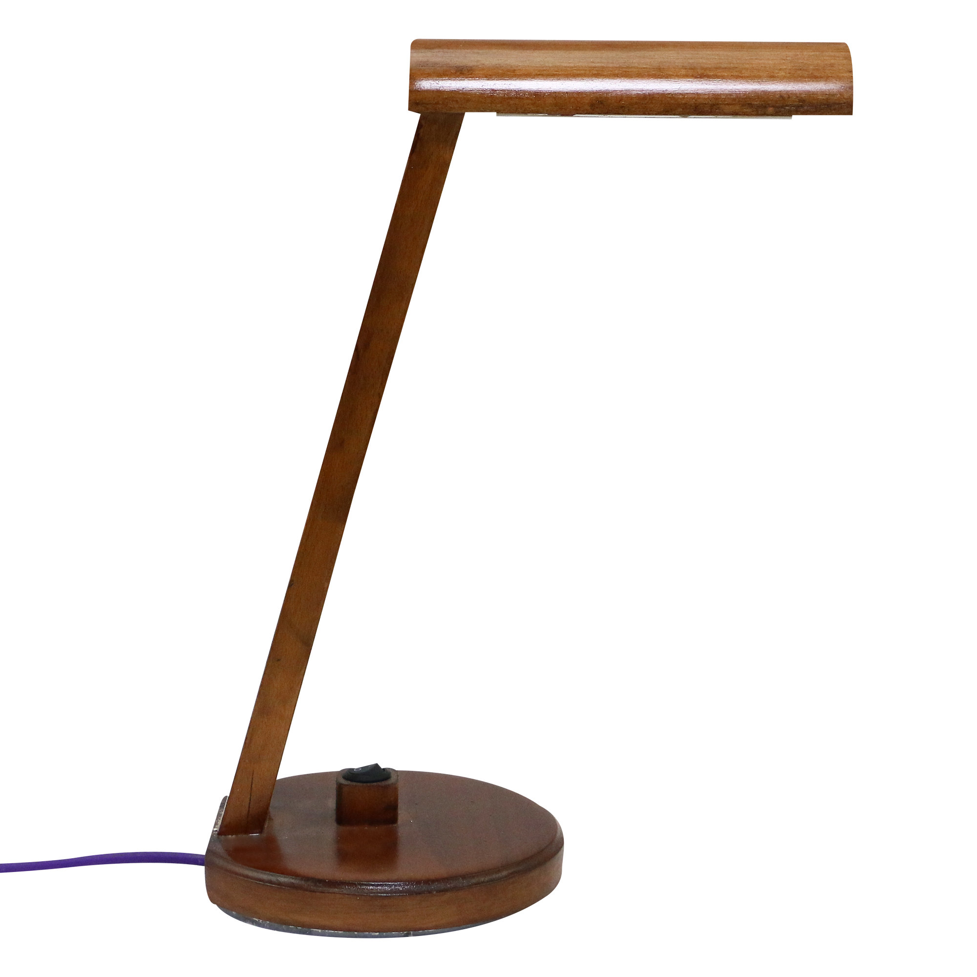 Wooden Adjustable Desk Lamp Handcrafted Suitable for Reading