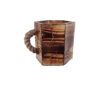 Wooden Makeup Cup Brush Holder Handcrafted Aristic Style