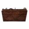Wooden Office Desk Organizer with Built-in Clock