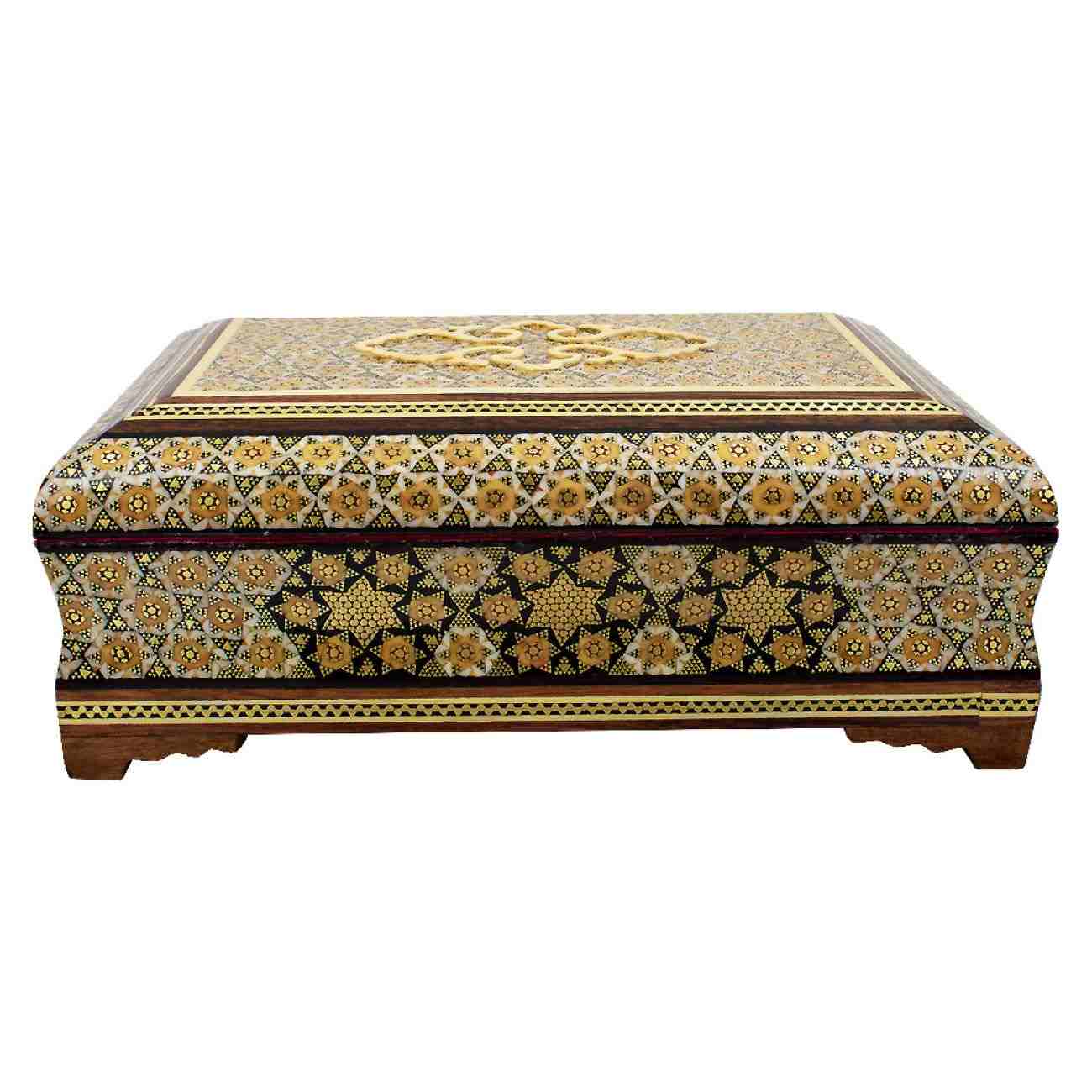 Wooden Persian Gift Box Handcrafted Khatam Kari