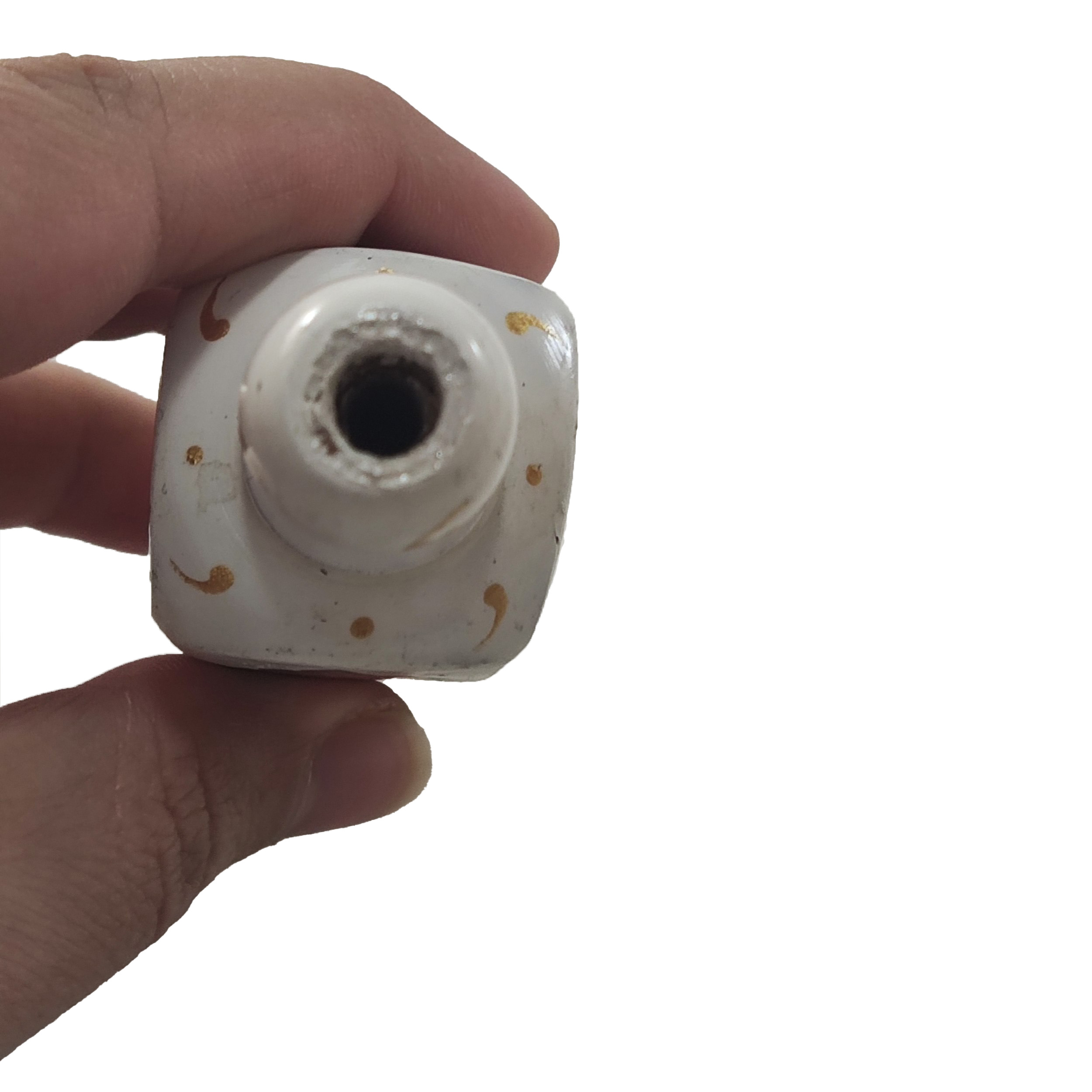 Wooden Persian Surma Dani Container for Keeping Kohl Floral Design (x2)