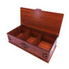Wooden Tea Bag Organizer Box with Persian Tile Design