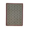 Persian Wool Kilim Rug Handwoven with Geometric Brown Design