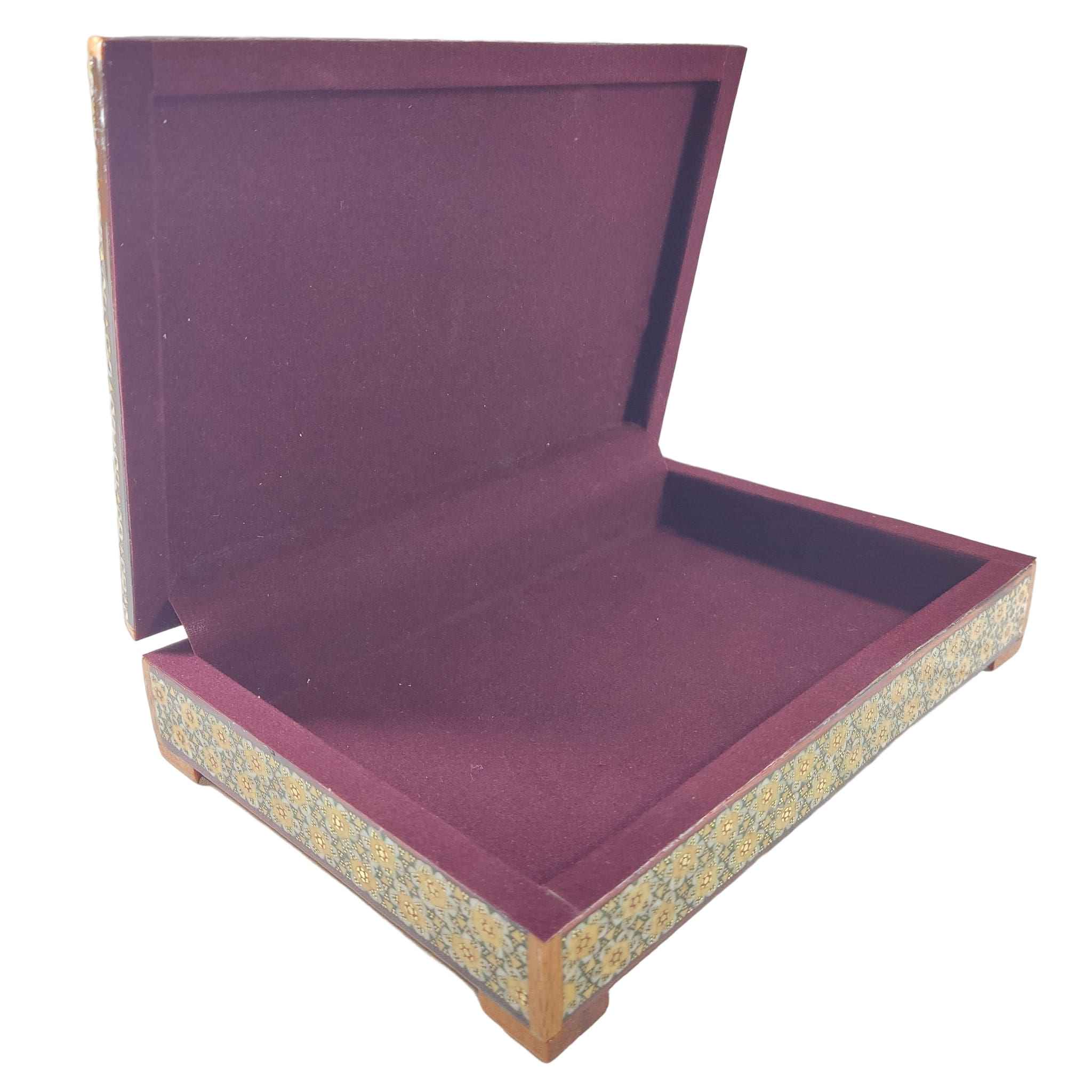 Floral Fantasy – Wooden Desk Organizer with Khatamkari Art