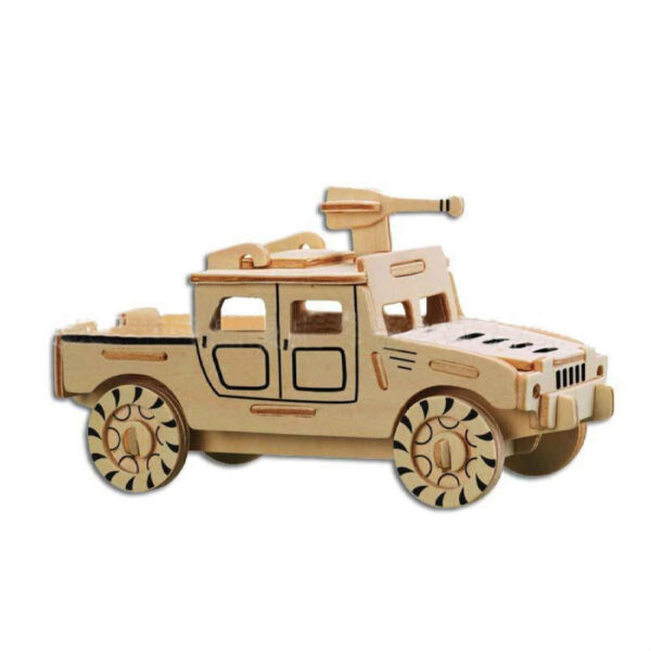 3D Puzzle Wooden - Military Car Model Kit