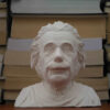 Albert Einstein Bust Figurine Statue - Famous Scientist Art Piece