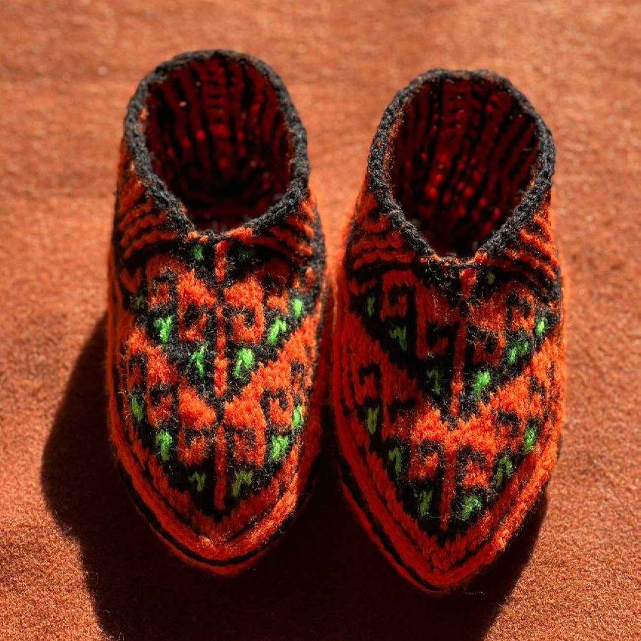 Azerbaijan Crochet Slippers with Acrylic fiber Knitted