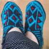 Azerbaijan Crochet Slippers with Traditional Design Handwoven