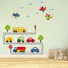 Baby Wooden Wall Sticker with Transportation Design for Nursery Room