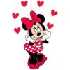 Baby Wooden Wall Stickers Model Minnie Mouse
