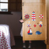 Baby Wooden Wall Stickers with Sailor Bear Design