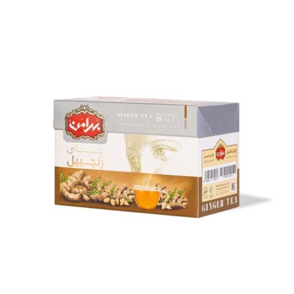 Bahraman Ginger Flavored Black Tea Pack of 25 (x5)