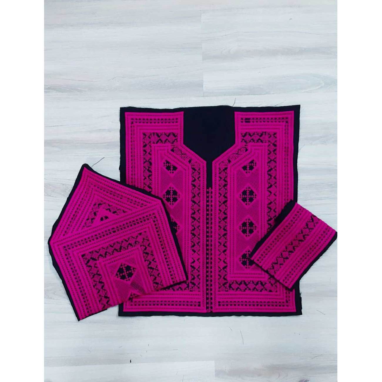 Balochi Embroidered Dress Panel Handmade Set of 4