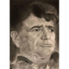 Original Black Pen Drawing - Mohammad Reza Shajarian