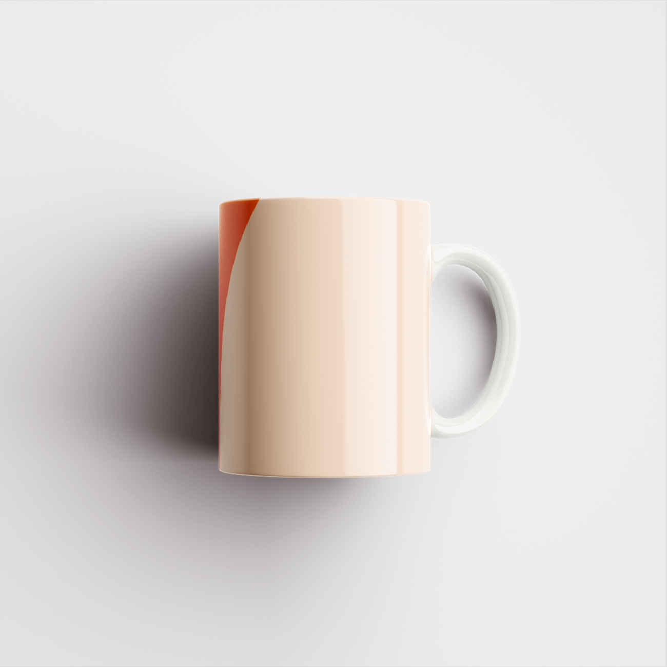 Ceramic Coffee Mug in Orange Color