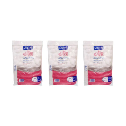 Cotton Balls Made of Natural Cotton Fibers for Removing Makeup (x3)