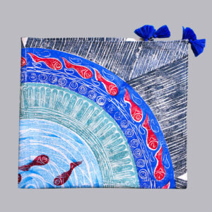 Cotton Tablecloth in Persian Fish Pool Traditional Design 4 Seater