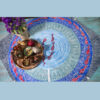 Cotton Tablecloth in Persian Fish Pool Traditional Design 4 Seater