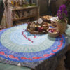Cotton Tablecloth in Persian Fish Pool Traditional Design 4 Seater