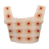 Crochet Crop Top for Women with Ethnic Design
