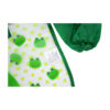 Cute Baby Bib with Sleeves Model Frog