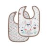 Cute Baby Bibs for Eating with Rabbit Design Set of 2