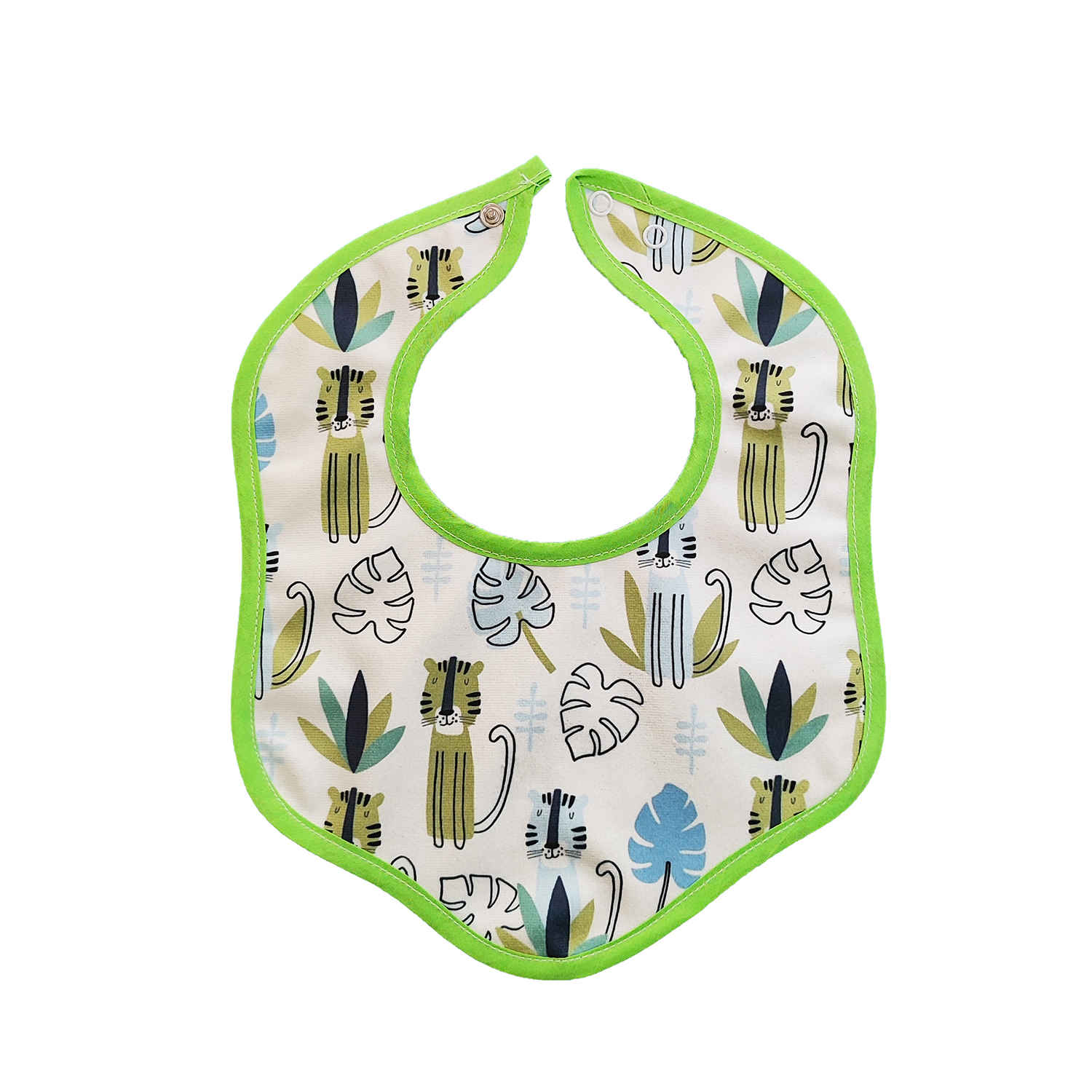 Cute Baby Bibs for Eating with Tiger Design Set of 3