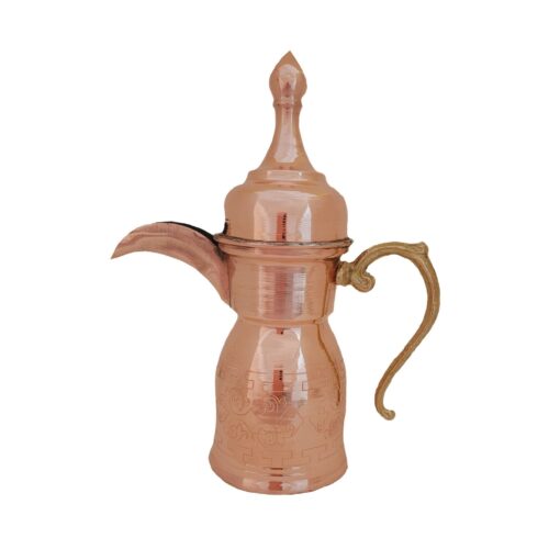 Hammered Copper Dallah Coffee Pot for Brewing Qahwa & Arabic Coffee – Yasmine