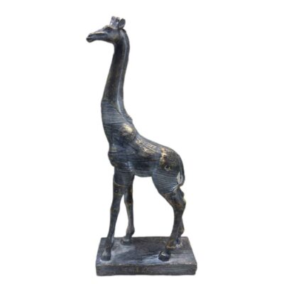 Decorative Giraffe Figurine Tall Sculpture – Graceful Wildlife Art